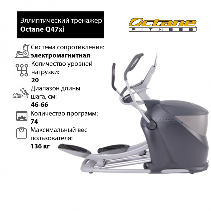 Эллиптический тренажер Octane Fitness Q47xi