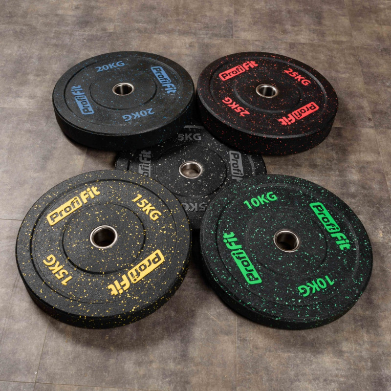 Диск для штанги HI-TEMP с цветными вкраплениями, PROFI-FIT D-51
