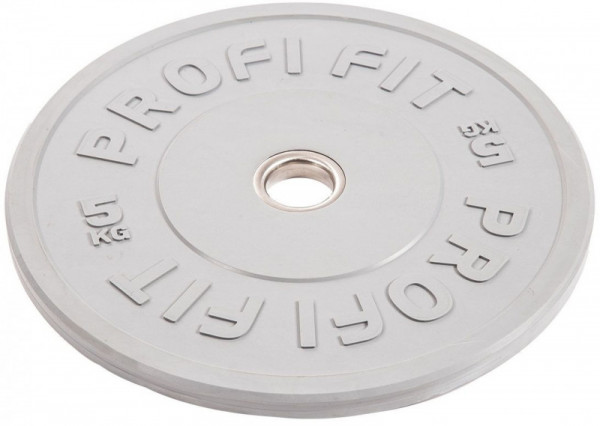 Диск для штанги каучуковый, цветной PROFI-FIT D-51