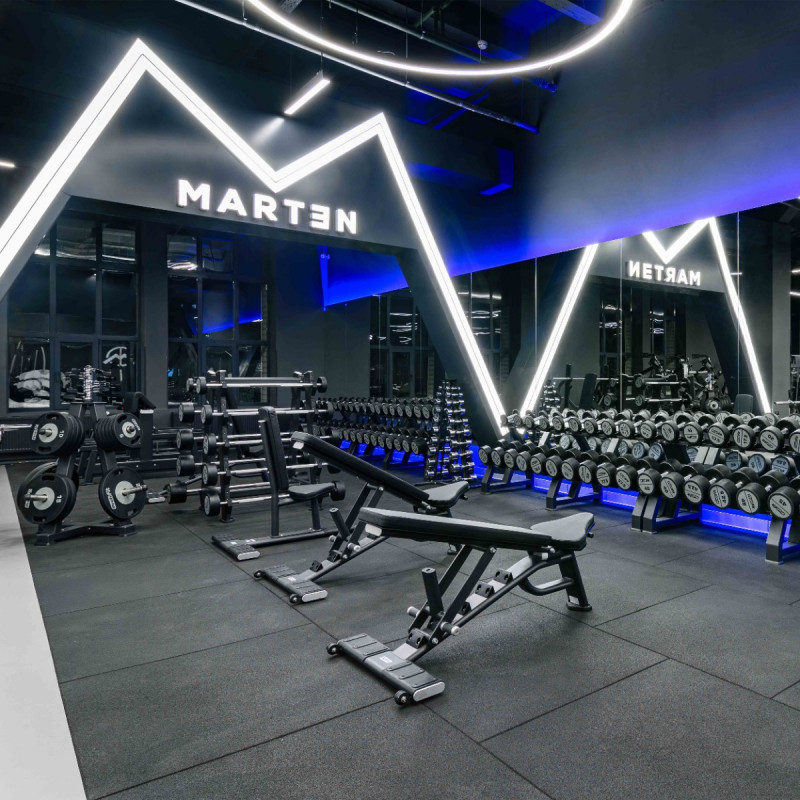 Гантельный ряд хромированный (шаг 1 кг, 10 пар) 1-10 кг PROFI-FIT
