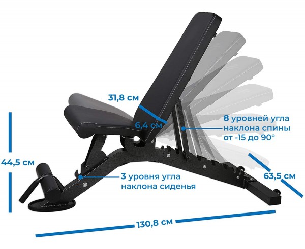 Скамья силовая универсальная DFC D399