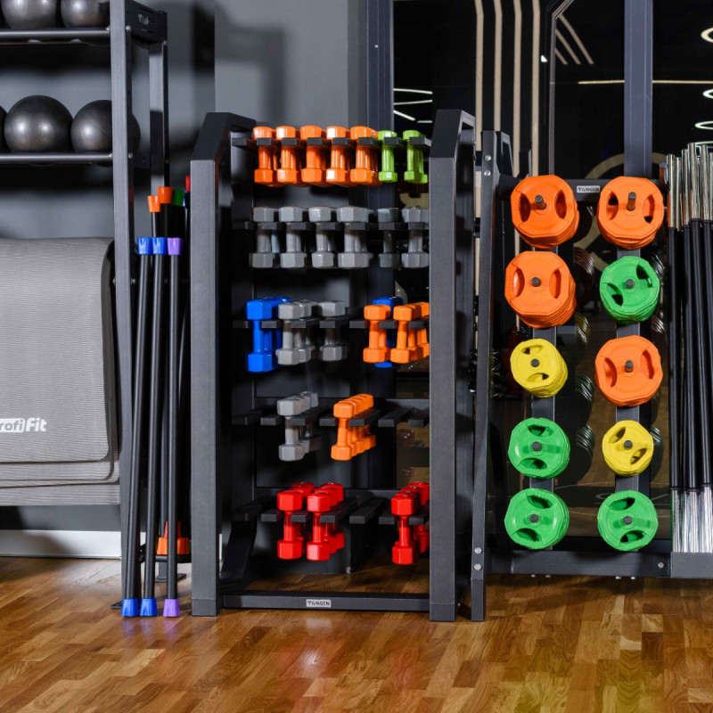 Гантель в виниловой оболочке, шестигранник 2 кг, оранжевая PROFI-FIT