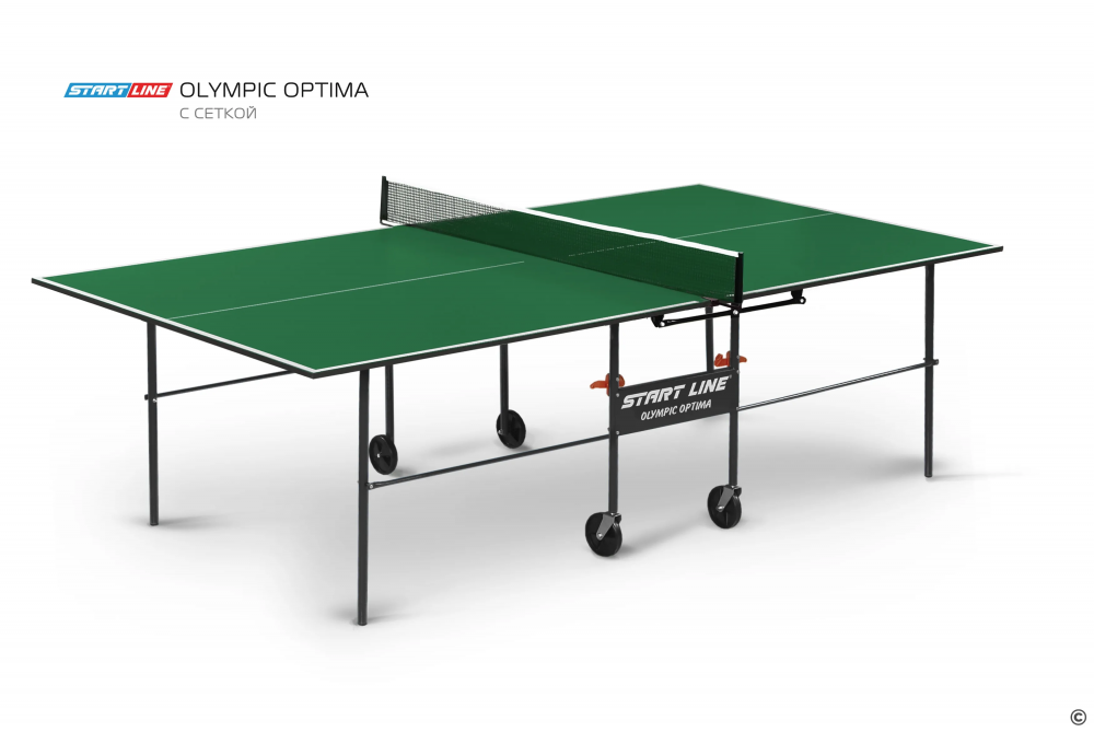 Теннисный стол START LINE OLYMPIC Optima с сеткой Green