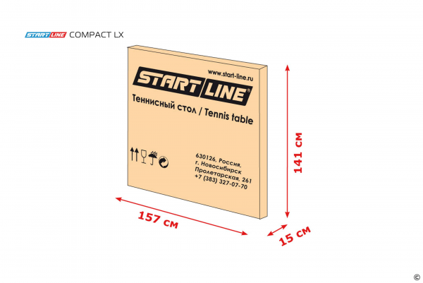 Теннисный стол START LINE COMPACT LX  c сеткой Blue