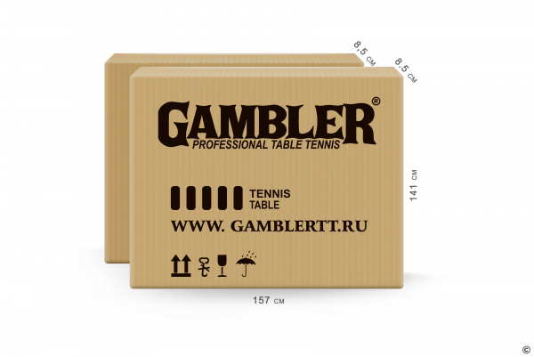 Стол теннисный GAMBLER Edition Indoor BLUE