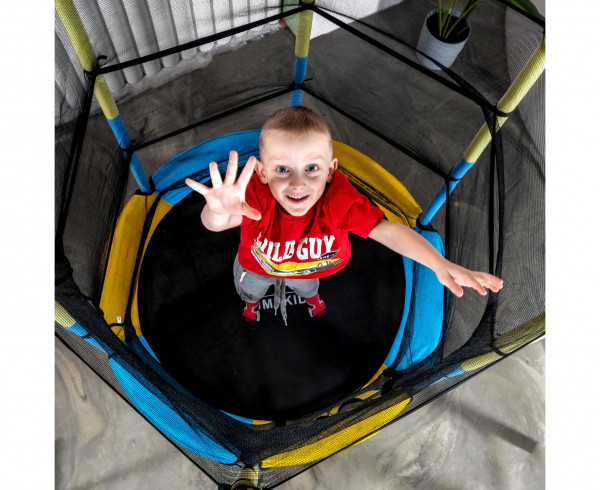 Батут DFC JUMP KIDS 55" желто-синий