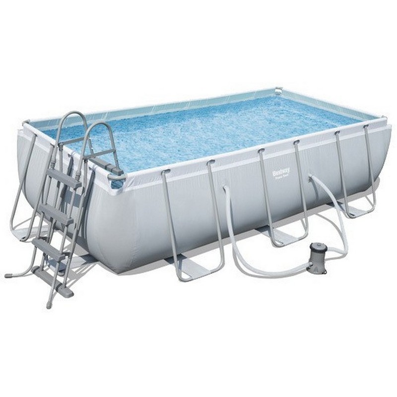 Каркасный бассейн Bestway Power Steel 404х201х100см, 6478л, фил.-насос 2006л/ч, лестница, попл.-дозатор