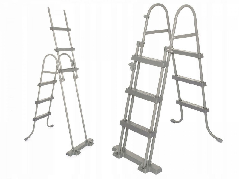Каркасный бассейн Bestway Power Steel 488х305х107см, 10949л, фил.-насос 3028л/ч, лестница, тент, попл.-доз.