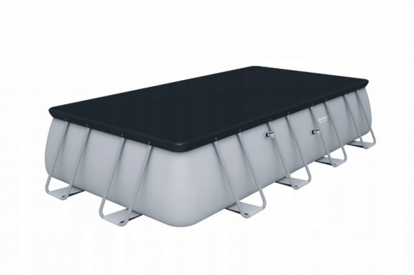 Каркасный бассейн Bestway Power Steel 549х274х122см, 14812л, песч.фил.-нас. 5678/ч, лестн., тент, попл.-доз.