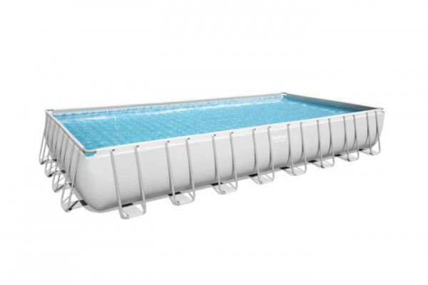 Каркасный бассейн Bestway Power Steel 956х488х132см, 52231л, песч.фил.-нас. 8327л/ч, лестн., тент, попл.-доз