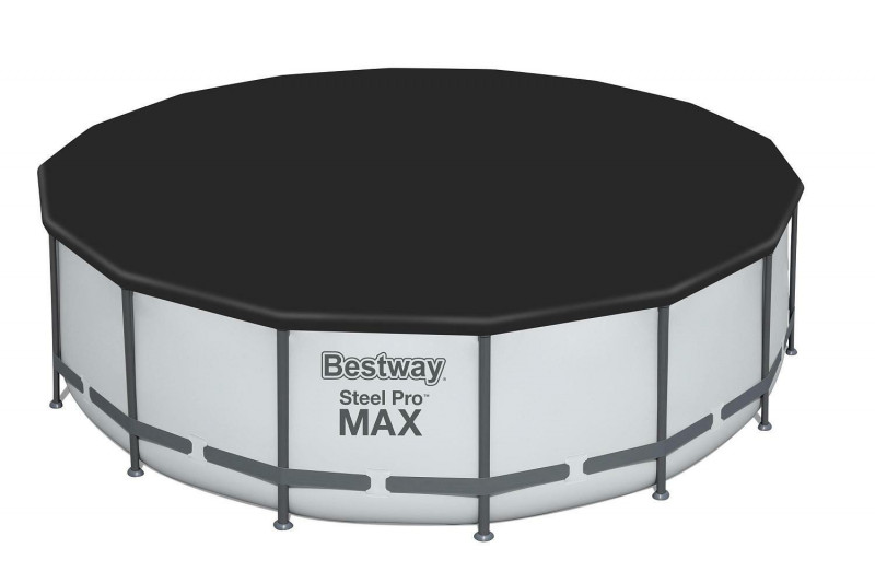 Каркасный бассейн Bestway Steel Pro Max 488х122см, 19480л, фил.-насос 5678л/ч, лестница, тент