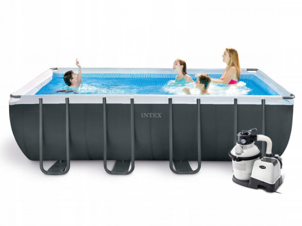 Каркасный бассейн Intex Ultra XTR Frame 549х274х132см, 17203л, песч.фил.-нас. 4500л\ч, лестн, тент, подст.
