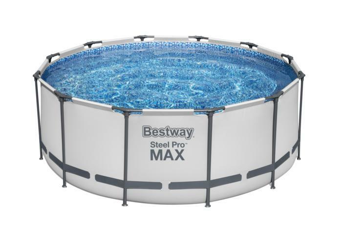 Каркасный бассейн Bestway Steel Pro Max 366х122см, 10250л, фил.-насос 2006л/ч, лестница, тент