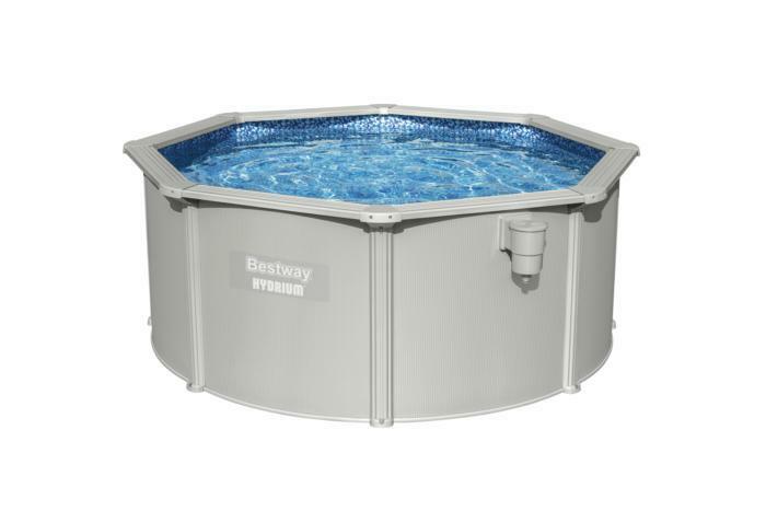 Стальной бассейн Bestway Hydrium 300х120см, 7630л, песч.фил.-нас. 3028л/ч, лестн., тент, подст., попл.-доз