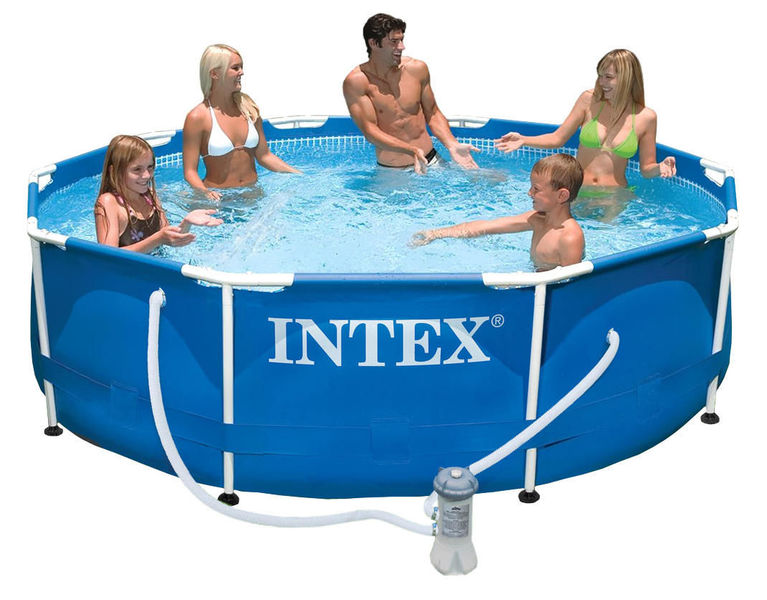 Каркасный бассейн Intex Metal Frame 305х76см, 4485л, фил.-насос 1250л/ч (28202)