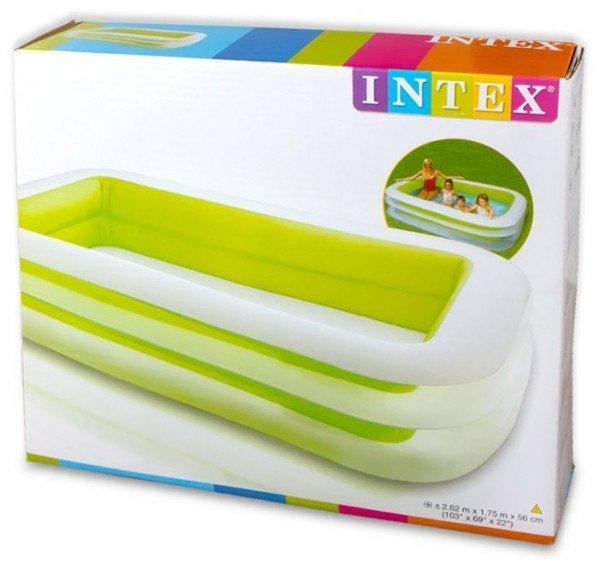 Детский надувной бассейн Intex 262х175х56см "Ванна" 770л, от 6 лет