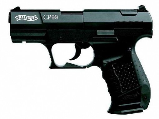 Пистолет пневматический Walther СР 99 (чёрный с чёрной рукояткой)