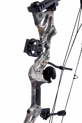 Лук Man Kung Fossil NCB75, блочный, forest camo, 60 lbs, комплектация