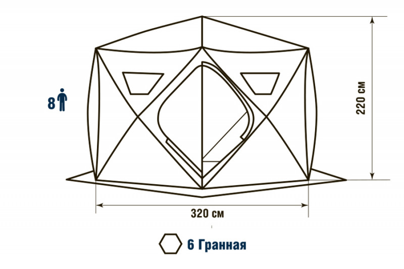 Палатка HIGASHI Camo Sota Pro