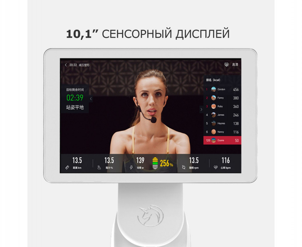 Велотренажер DFC Yesoul BS3-W-10.1 белый (дисплей 10.1")
