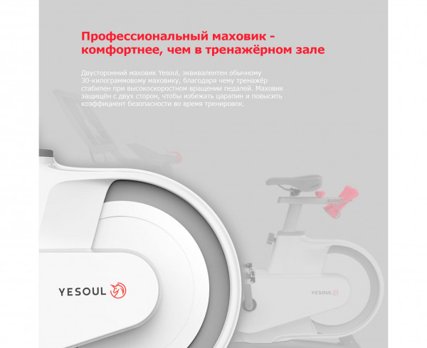 Велотренажер DFC Yesoul BV1-B-21.5 черный (дисплей 21.5")