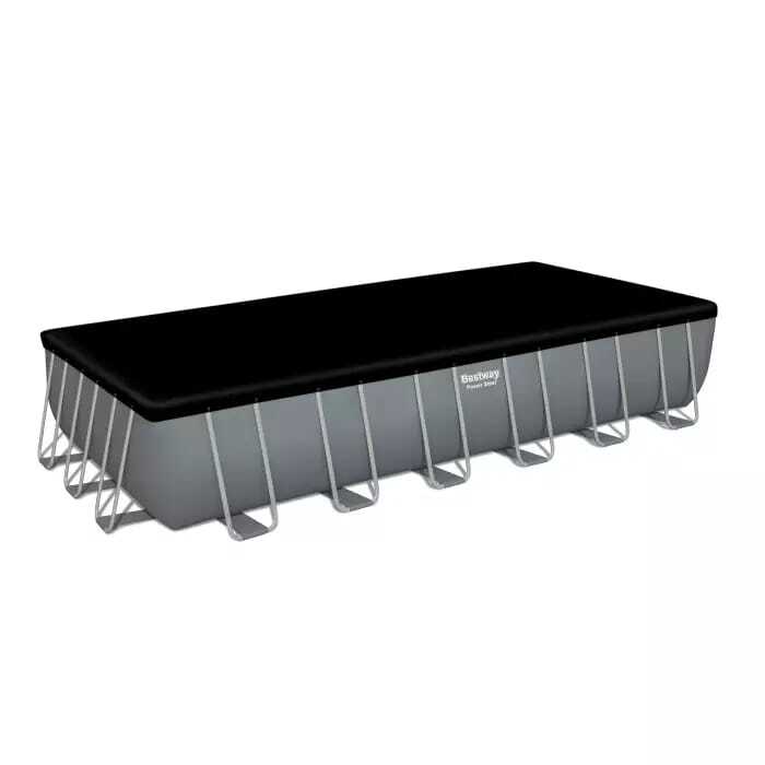 Каркасный бассейн Bestway Power Steel 732х366х132см, 30045л, фил.-насос 9463л/ч, лестница, тент, попл.-доз (56474 BW)