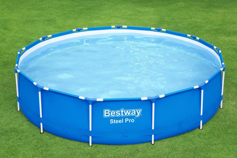 Каркасный бассейн Bestway Steel Pro 396х84см, 8680л, фил.-насос 2006л/ч (5612E BW)
