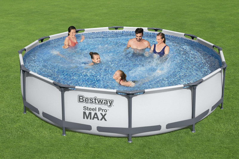 Каркасный бассейн Bestway Steel Pro Max 366х76см, 6473л, фил.-насос 1249л/ч (56416 BW)