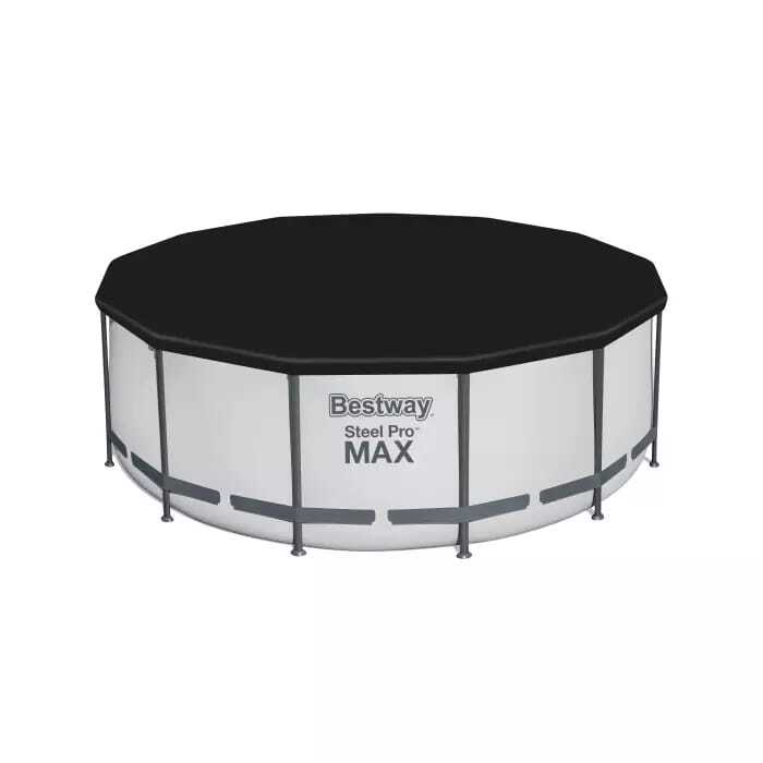 Каркасный бассейн Bestway Steel Pro Max 396х122см, 12690л, фил.-насос 3028л/ч, лестница, тент 5618W BW)