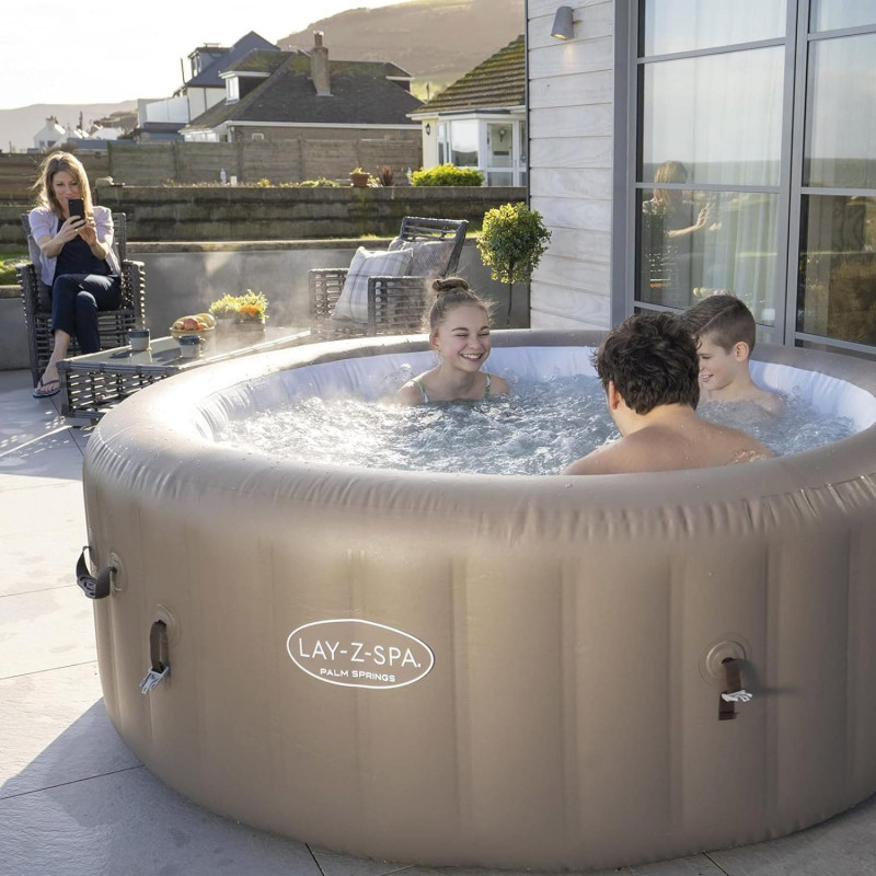СПА-бассейн Bestway 146/196х71см "Palm Springs AirJet" 916л, круглый, аэромассаж (60017 BW)