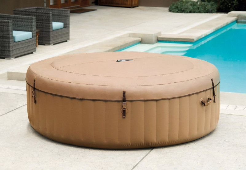 СПА-бассейн Intex 165/216х71см "Bubble Massage" 1098л., круглый, аэромассаж (28428)