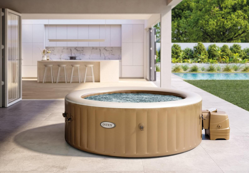 СПА-бассейн Intex 165/216х71см "Bubble Massage" 1098л., круглый, аэромассаж (28428)