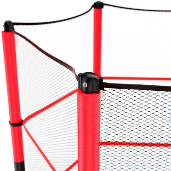Батут DFC TRAMPOLINE-RED 55 дюймов с сеткой