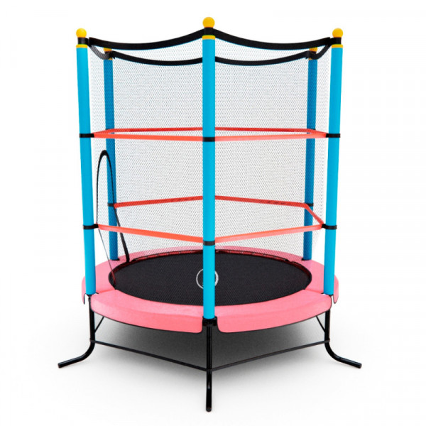 Батут DFC SMRKIDS 55 дюймов с сеткой PINK