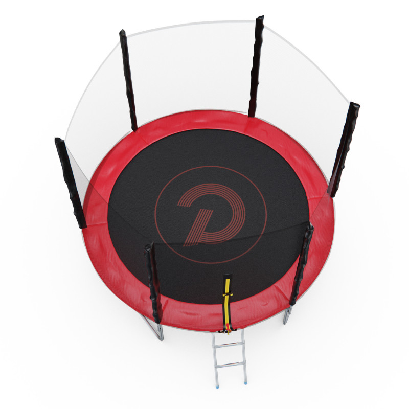 Батут DFC PELPO 8 футов с сеткой RED