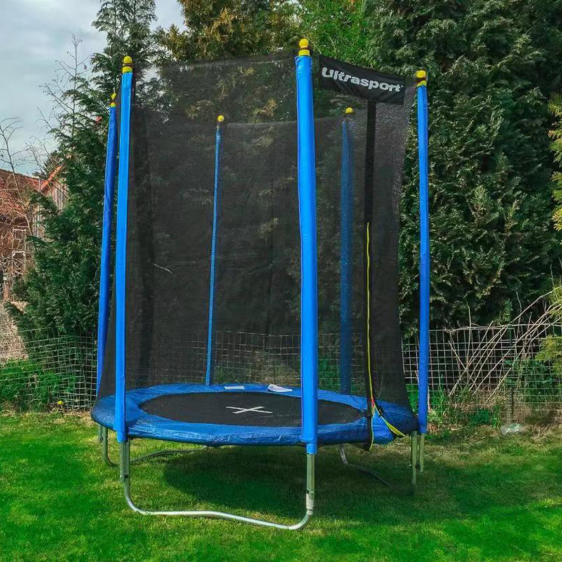 Батут Trampoline STOCK 6 ft ULTRASPORT с внешней защитной сеткой