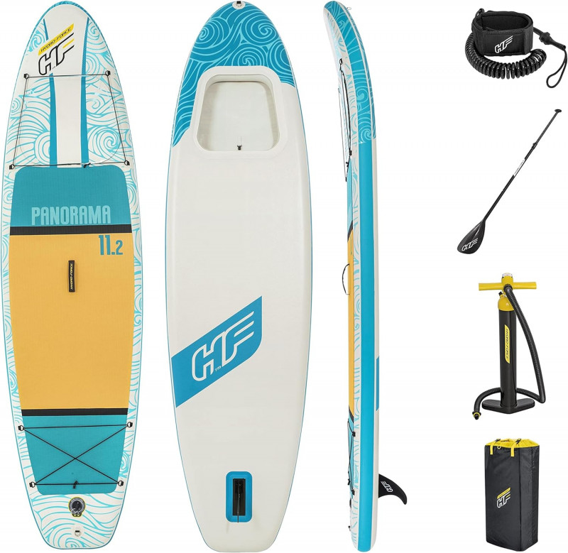 SUP-доска Bestway "Panorama" 340х89х15см, насос, весло, лиш, ремнабор, сумка, до 150кг (65363 BW)