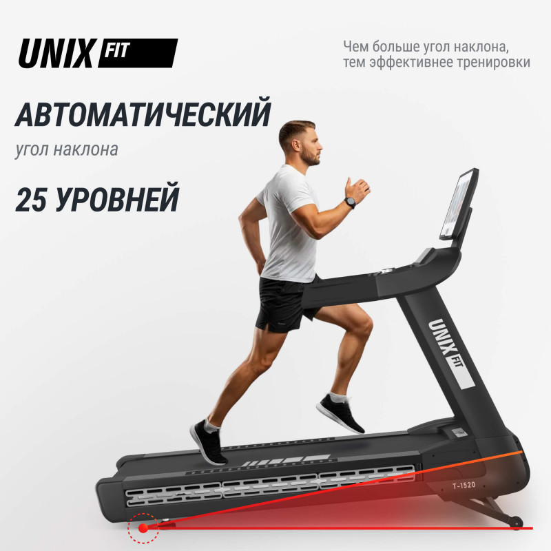 Беговая дорожка UNIX Fit T-1520 PRO (21" TFT)
