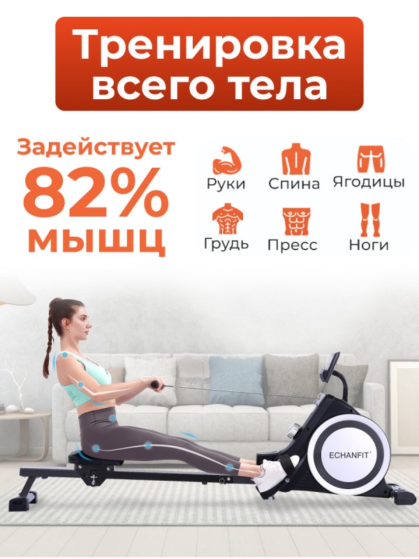 Гребной тренажер DFC ECHANFIT CRW4107A-N