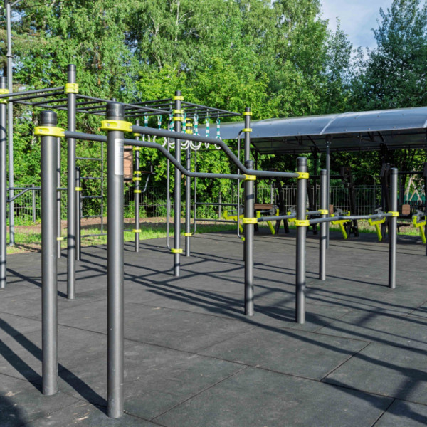 Плитка резиновая (черный Грунт) 1000x1000x30 мм PROFI-FIT