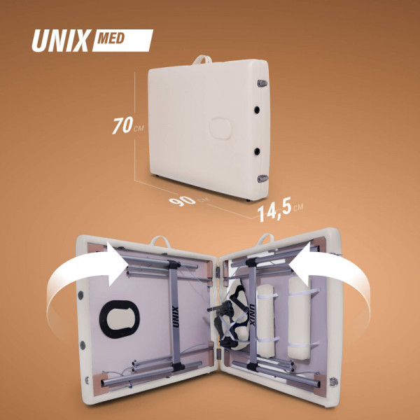 Массажный стол UNIX Master 2 Section White