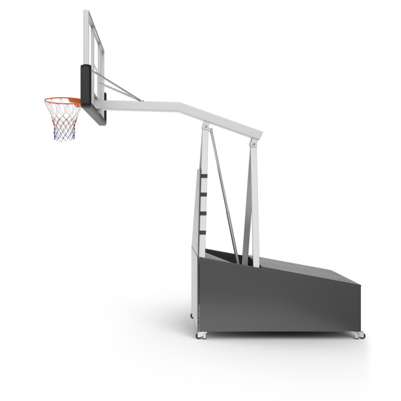Баскетбольная стойка UNIX Line B-Stand-TG PRO 72"x42" R45 H120-305 см