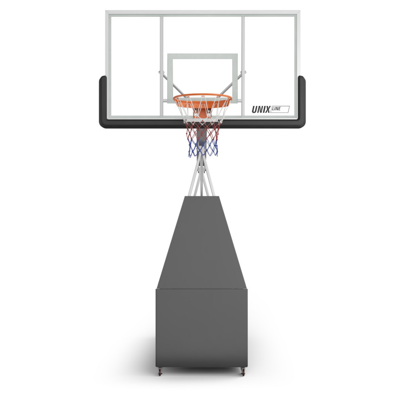 Баскетбольная стойка UNIX Line B-Stand-TG PRO 72"x42" R45 H120-305 см