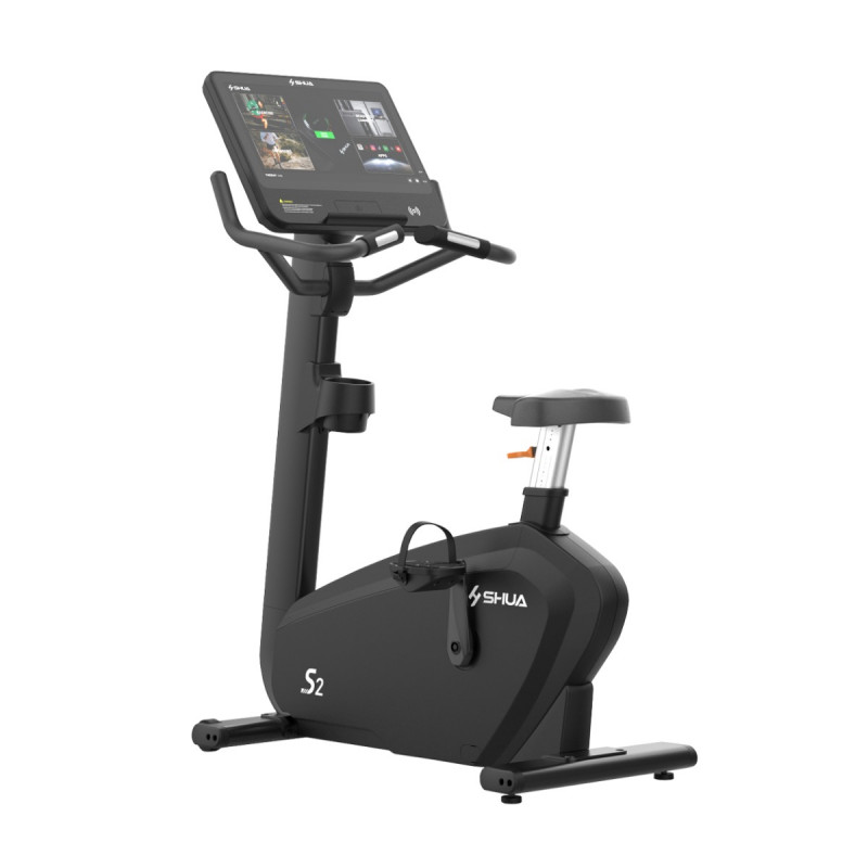 Велотренажер вертикальный SHUA SH-B9100U22T (Android-дисплей, 21,5")